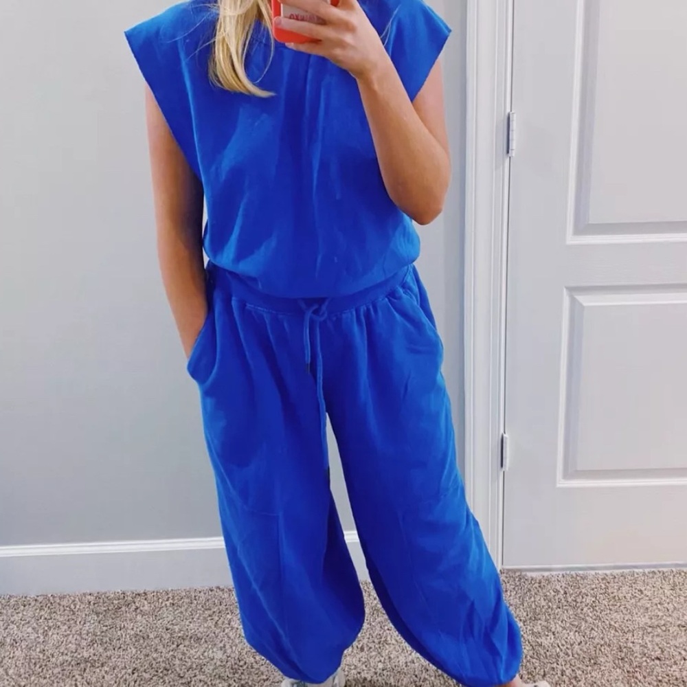 FP Movement by Free People Electric Blue Jumpsuit